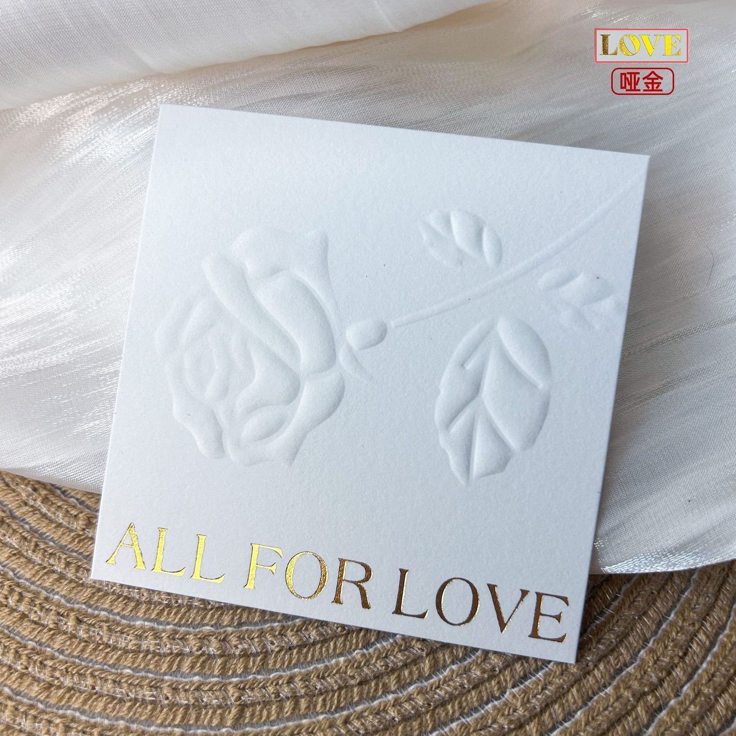 Embossed Gold Cotton Display Cards for Press On Nails (MOQ=50)