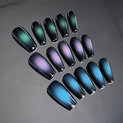 Handmade Nail Wear Summer  Spice Girls Blush Nail Art Finished Patch Wearable Nail Sticker False Nail Wholesale｜365nails