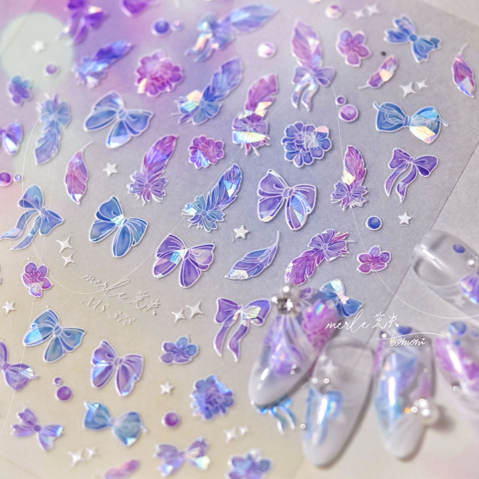 365nails: "Mermaid Tail Iridescent Seashell" – nail art stickers