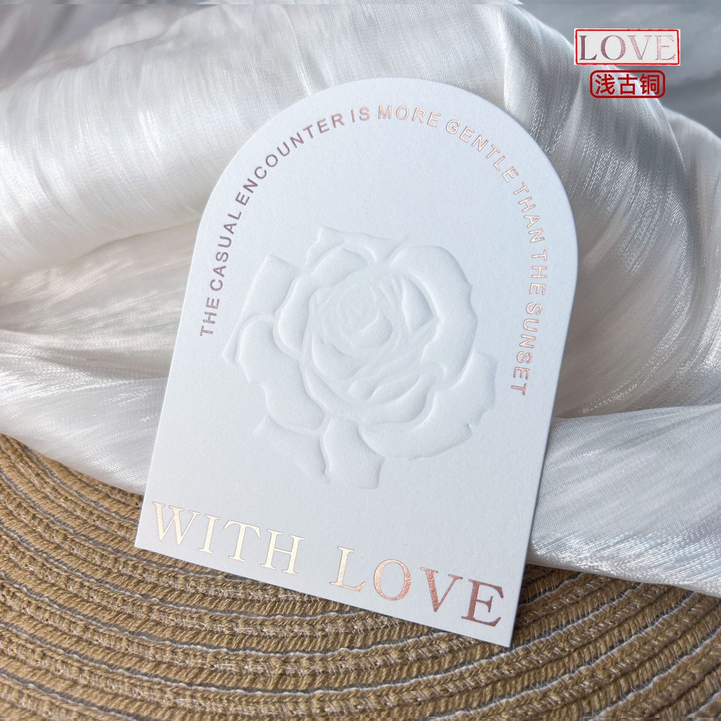 Embossed Gold Cotton Display Cards for Press On Nails (MOQ=50)