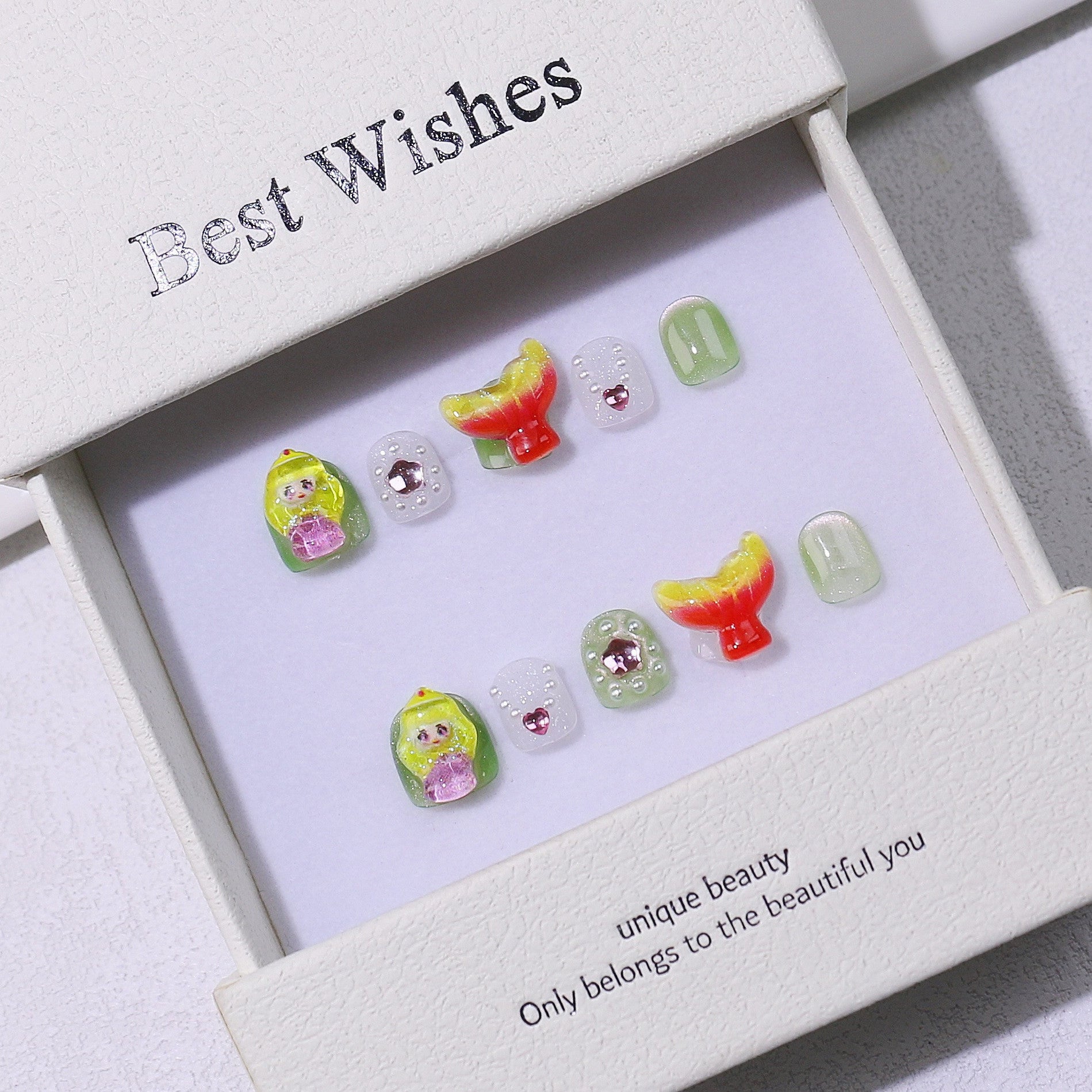 Children's special cute cartoon nail art 3-12 years old girls and children nail art film