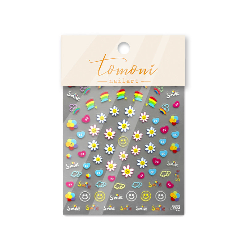 365nails: "Pastel Rainbow Star" – nail art stickers
