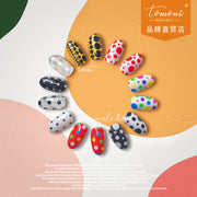 365nails: "Black White Polka Dot Gradient" – nail art stickers