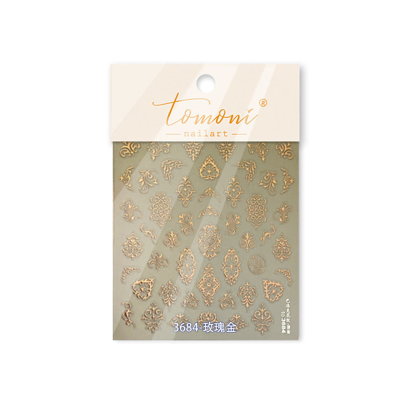 365nails: "Vintage Baroque Lace Filigree" – Nail Art Stickers