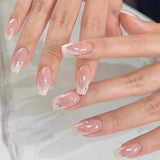 Unhas brancas com cruz francesa, glitter prateado e strass, adesivo para unhas vestível, produto final para arte em unhas vestível｜365nails