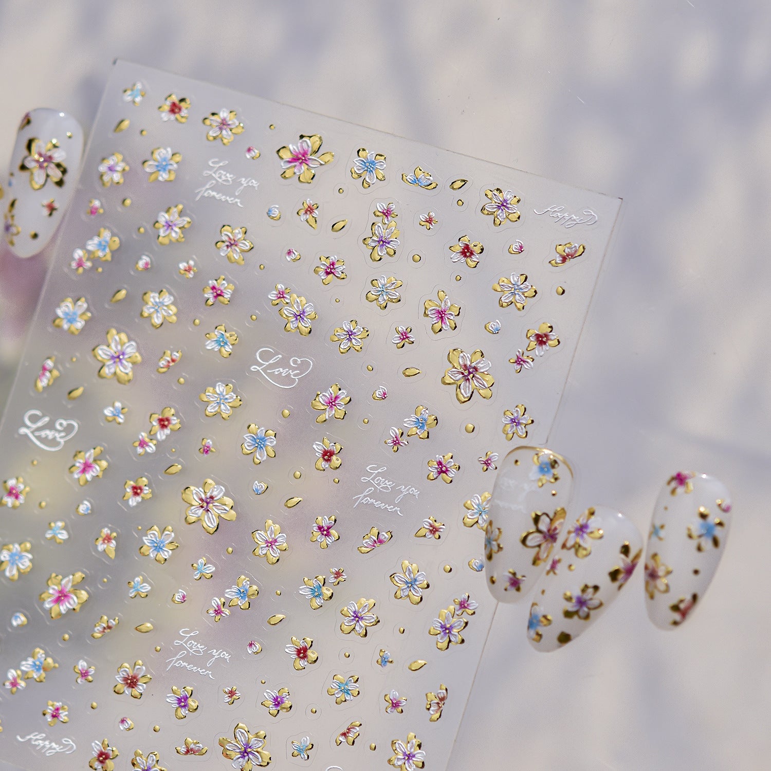 365nails: "Tiny Pastel Floral" – nail art stickers