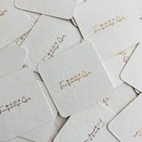 Embossed Gold Foil Display Cards for Press On Nails (MOQ=50)