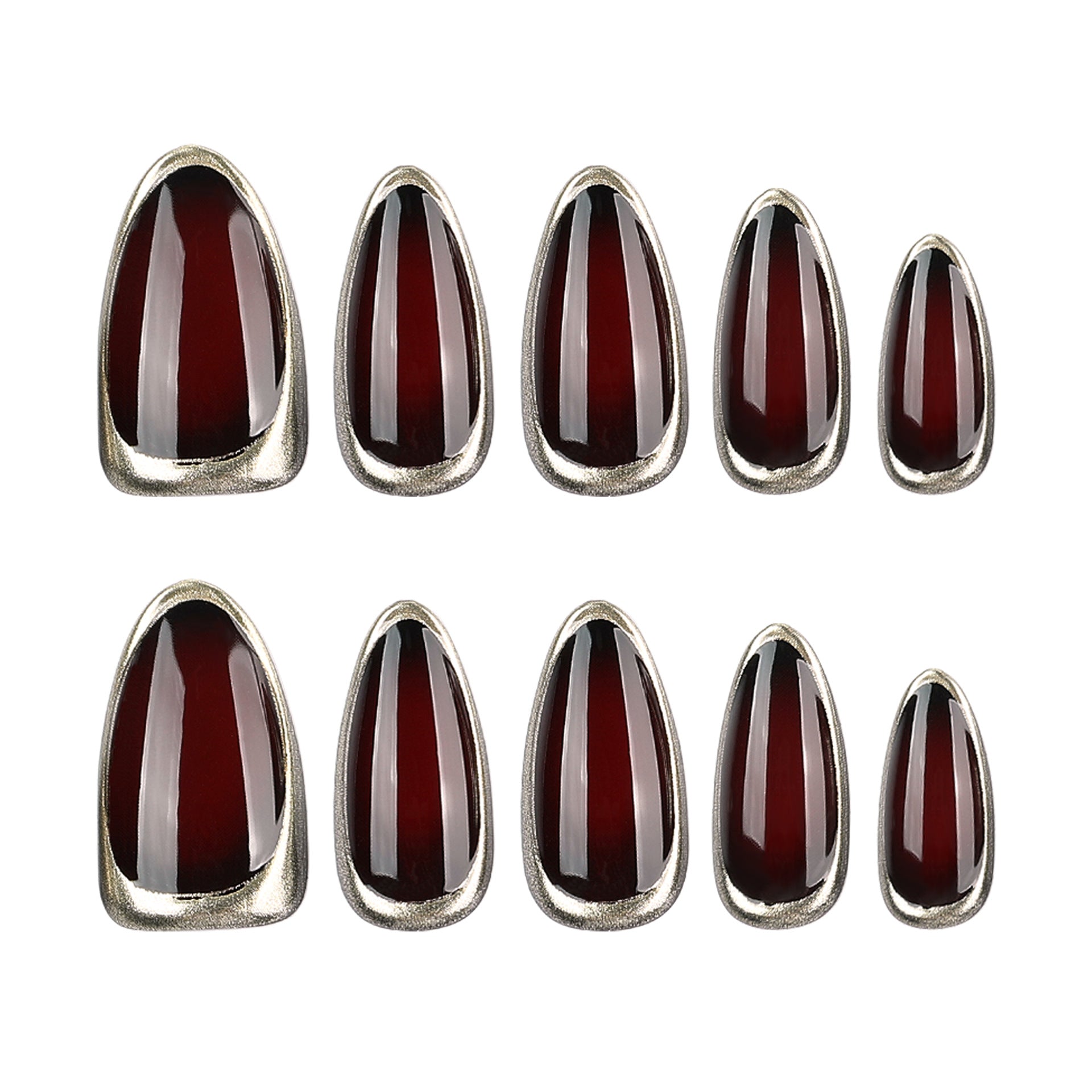 Lefan Cross-border Hot-selling Merrad Wearable Nail Nail Tips 3D Fake Nails Almond Nails Wearable Nail Tips Wholesale