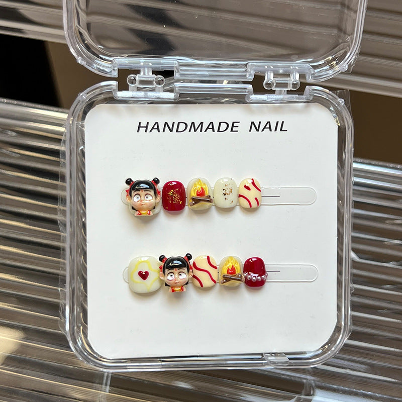 Sweet Cartoon Candy Kids Press On Nails Assorted Set