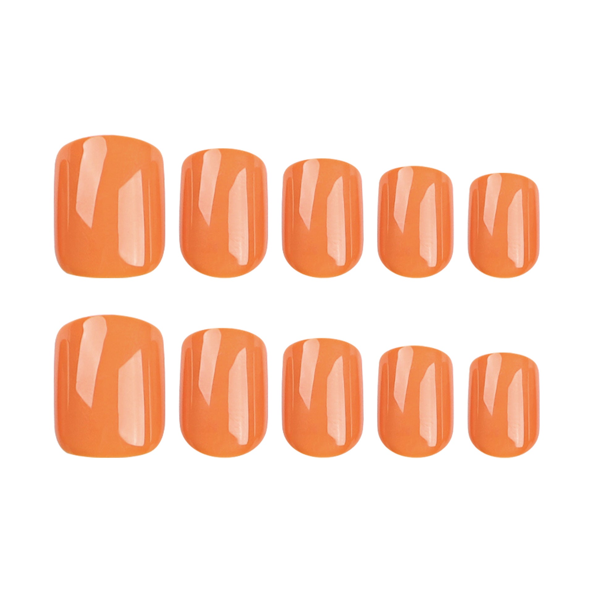經典純色紅色短款方形穿戴甲 批發｜365nails