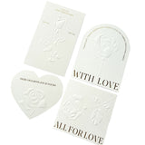 Spot relief three-dimensional rose wearing armor display card beige advanced bronzing nail art background cardboard packaging