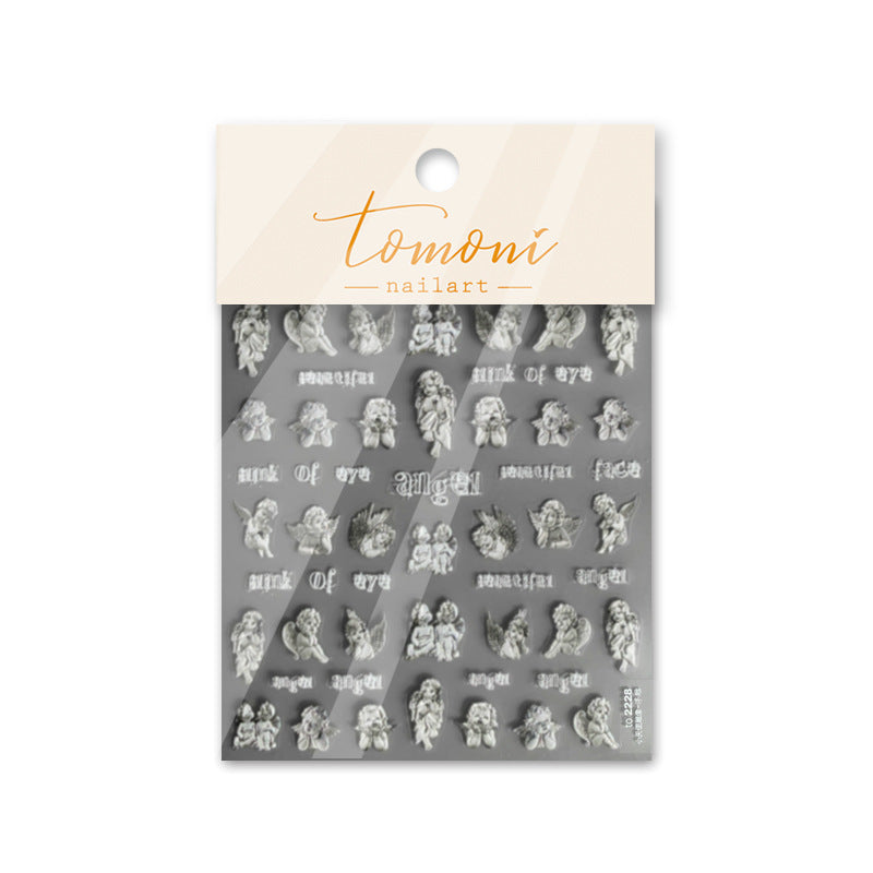 365nails: "vintage angel cherub emboss" – Nail Art Stickers