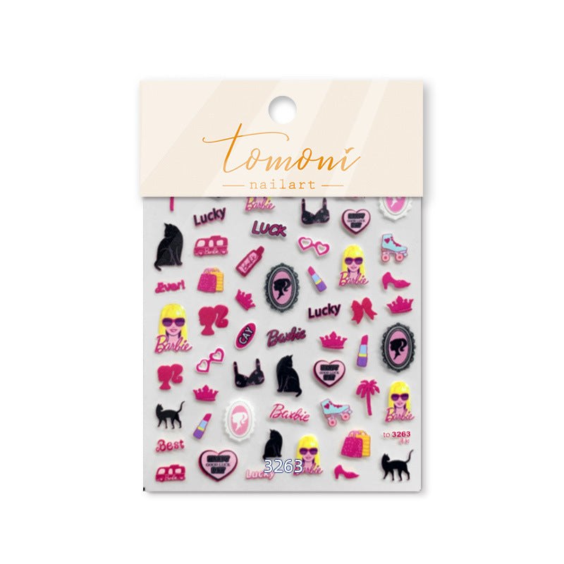 365nails: "Pastel Dream Swirl Heart Rainbow" – nail art stickers