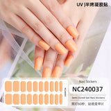 Semi-Cured Gel Nail Strips Pure Color Vibrant Multi-Shade Glossy Set (MOQ=3)