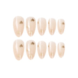 Pieza de uña para usar Pegatina de uña de amor francesa simple Pieza de uña removible Pieza de uña para arte de uñas Parche de uña｜365nails