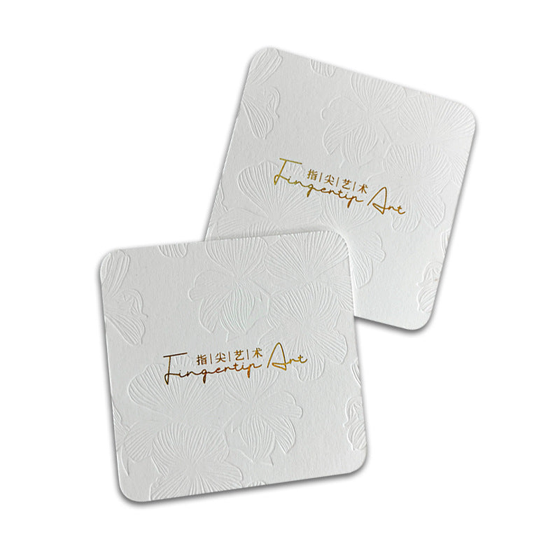 Embossed Gold Foil Display Cards for Press On Nails (MOQ=50)