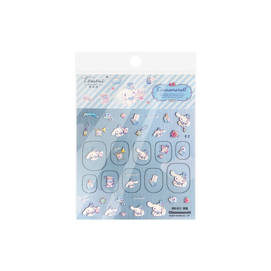 Cinnamoroll Travel Collection: "Cinnamoroll Travel Adventure" – 3D Nail Sticker