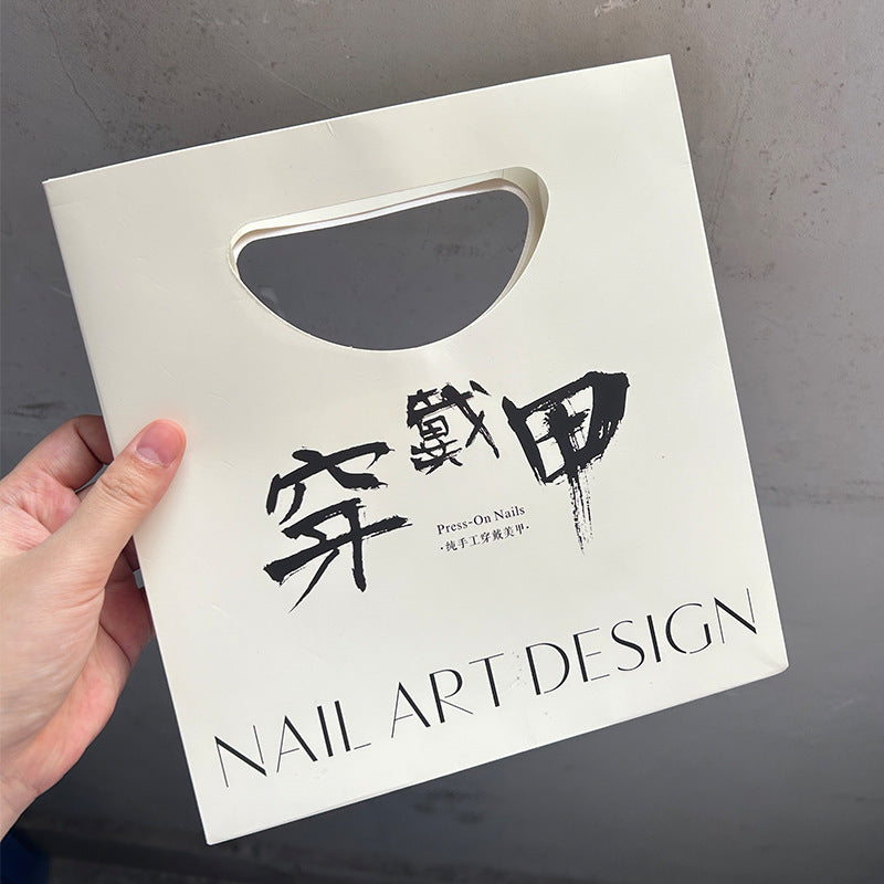 Pink Gradient Corrugated Mailer Box for Press‑On Nails – Sturdy Aesthetic Packaging Box