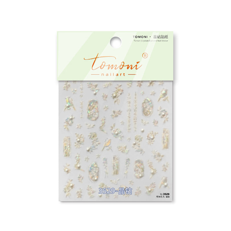 365nails: "set gaufré phénix cristal irisé" – Autocollants pour ongles