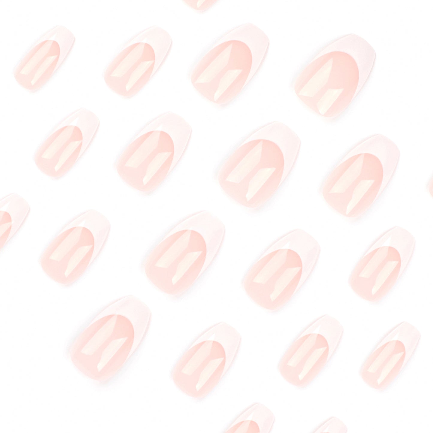 White French Ballet Wear Nail  Explosion 24 Boxed Nail Art Wholesale press on nails｜365nails