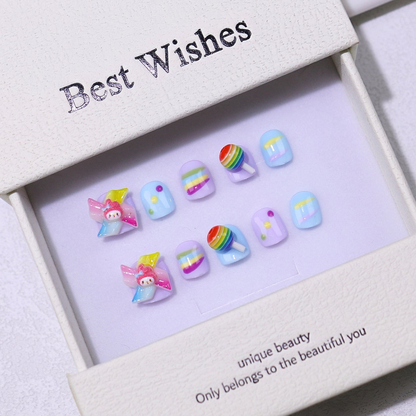 Children's special cute cartoon nail art 3-12 years old girls and children nail art film