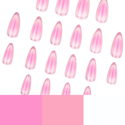 Smudge and dye nail art s  hot-selling almond nail short wearable    wearable nail wholesale｜365nails