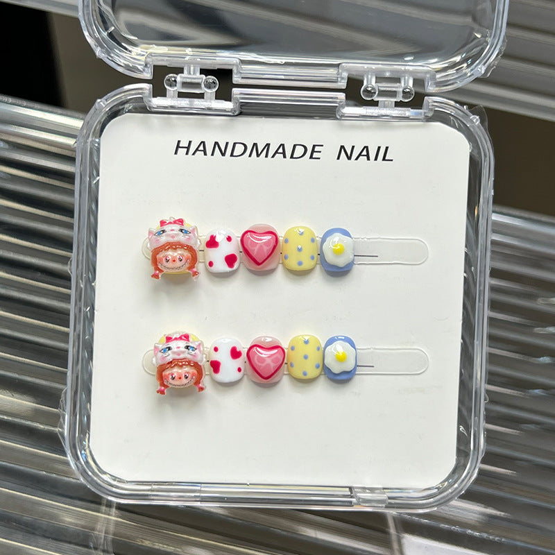 Cute Cartoon Kids Press On Nails Collection