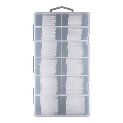 Nail Tips Nail matte, cut-free grinding, semi-sticker, long 240 pieces, boxed transparent water pipe nail patch, fake nail wholesale