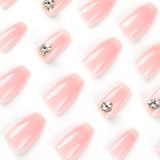 Almohadillas para uñas de color rosa con cambio gradual, almohadillas para uñas al por mayor, almohadillas para uñas terminadas, uñas avanzadas extraíbles | 365nails