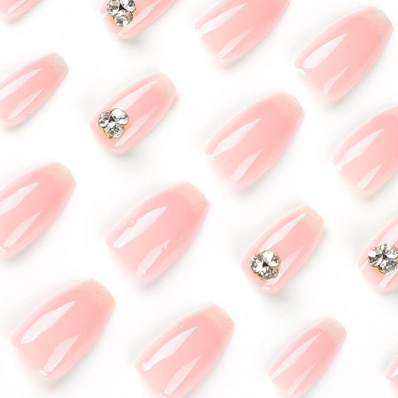 Almohadillas para uñas de color rosa con cambio gradual, almohadillas para uñas al por mayor, almohadillas para uñas terminadas, uñas avanzadas extraíbles | 365nails