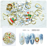 Mixed Christmas Nail Art Charms & 3D Decoration Set (MOQ=3)