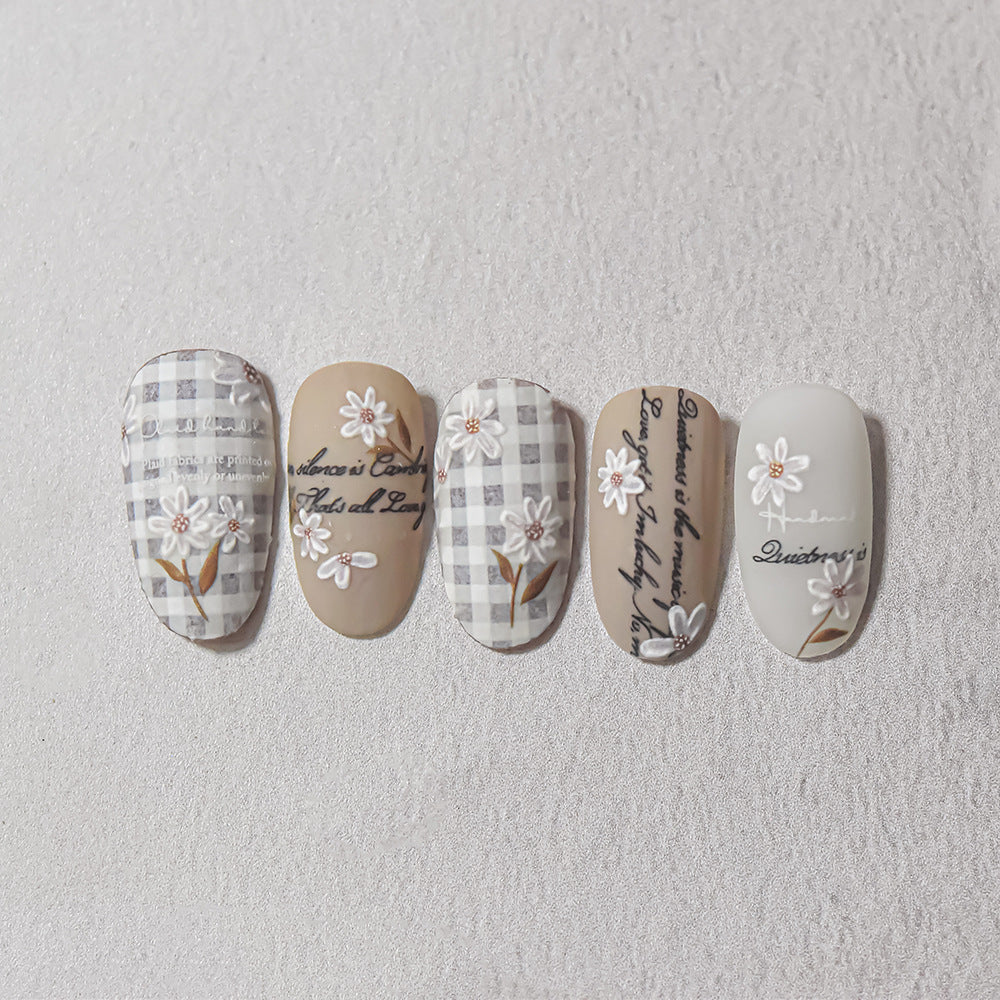 365nails: "Fleur de cerisier blanche délicate" – Autocollants de nail art