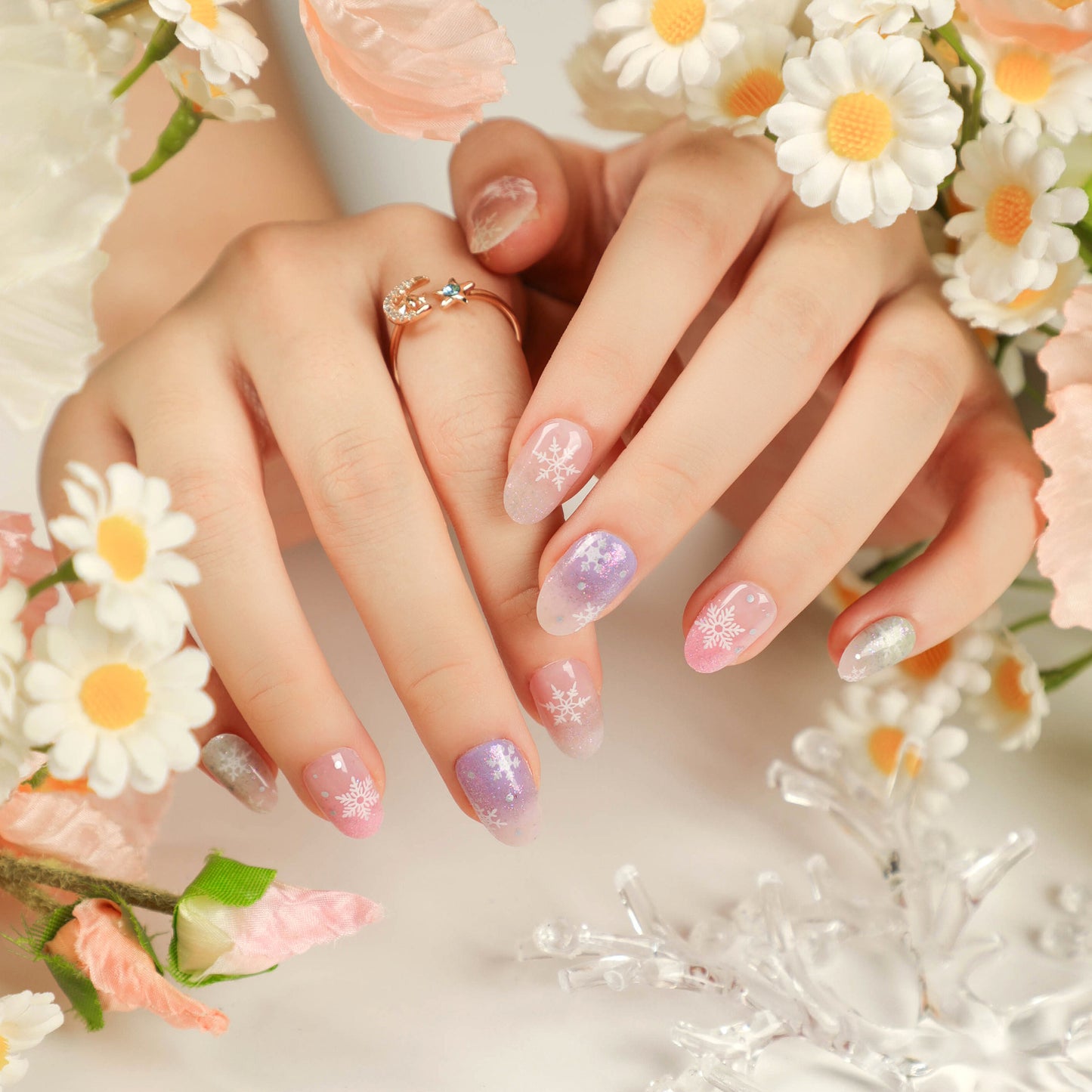 Fake nails press on nails Christmas wear nail art finished collection nail patch nail art sticker factory sales｜365nails