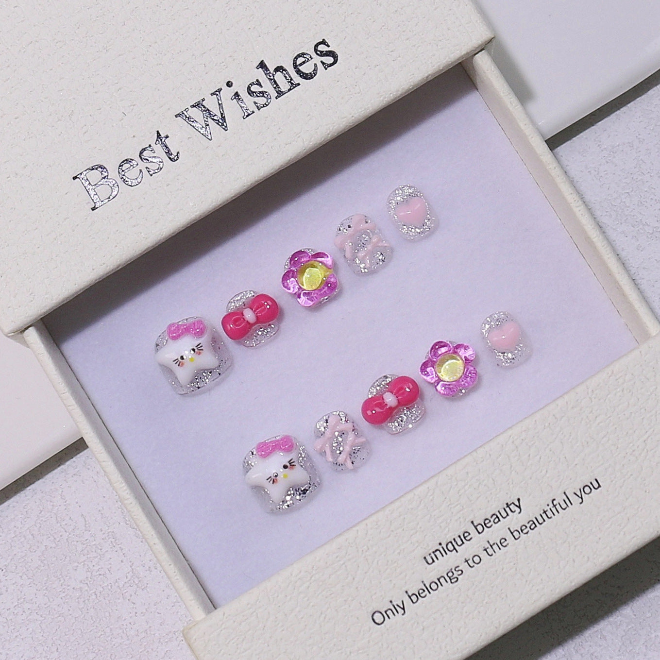 Children's special cute cartoon nail art 3-12 years old girls and children nail art film