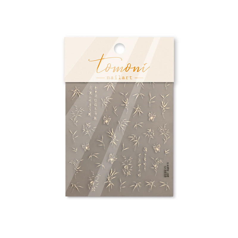 365nails: "Subtle Bamboo Poetry" – Oriental Nail Stickers