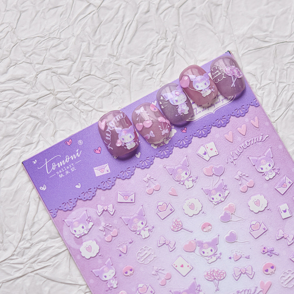 365nails: "Kuromi Sweet Pastel" – nail art stickers