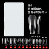 365nails 504PCS Half-Matte Seamless Nail Tips | Ultra-Thin Multi-Shape Nail Extension Set
