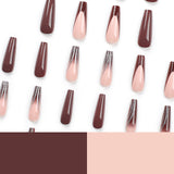 French  manicure tablets  long ballet  nail stickers Finished solid color  tablets｜365nails