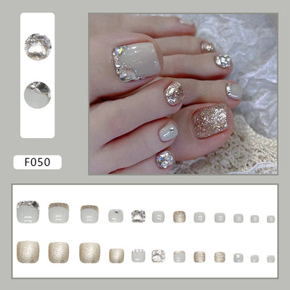 Desejo puro diamante francês flash ins vento doce e fresco menina quente unhas postiças e unhas postiças especiais para manicure unhas postiças postiças｜365nails