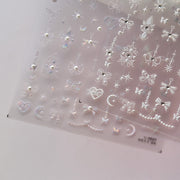365nails: "coração de cristal com laço" – Adesivos para Unhas