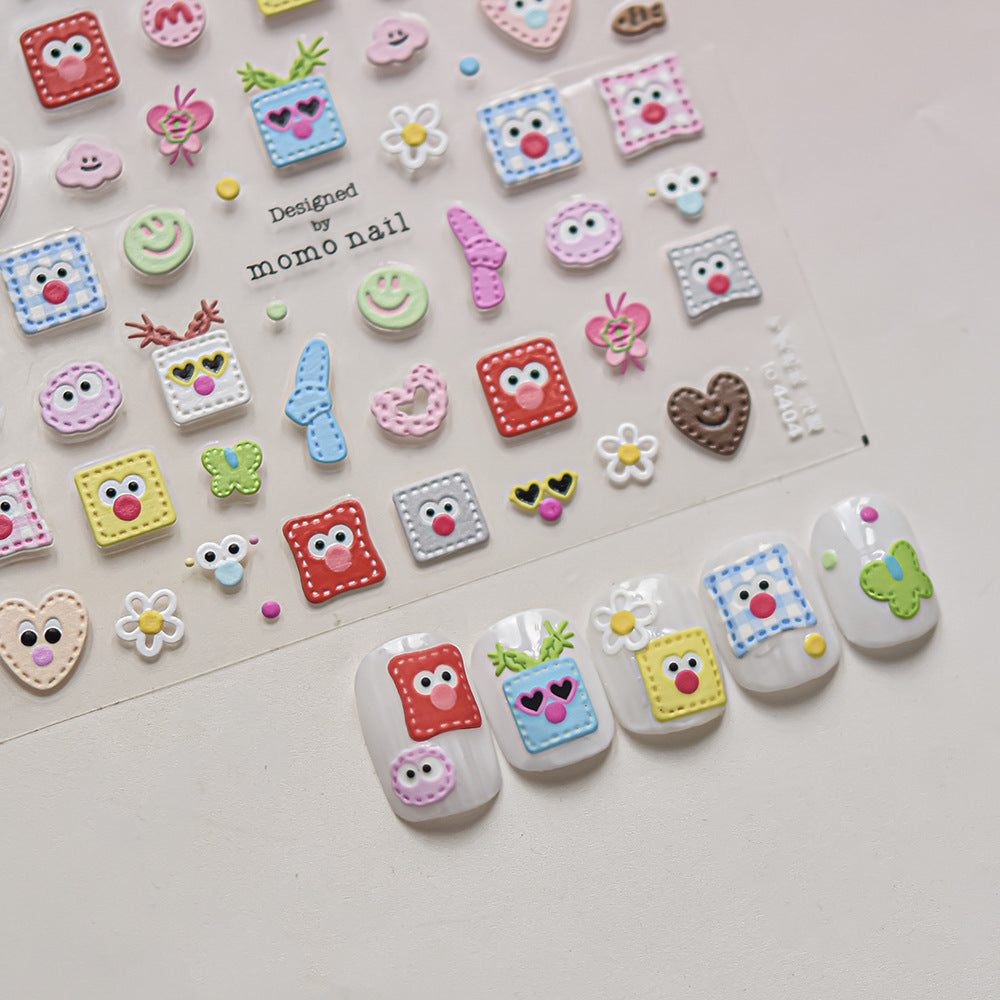 365nails: "Cute Emoji Patch" – nail art stickers