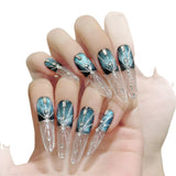 unhas postiças artesanais estilo olho de gato Melbourne escuras | 365nails