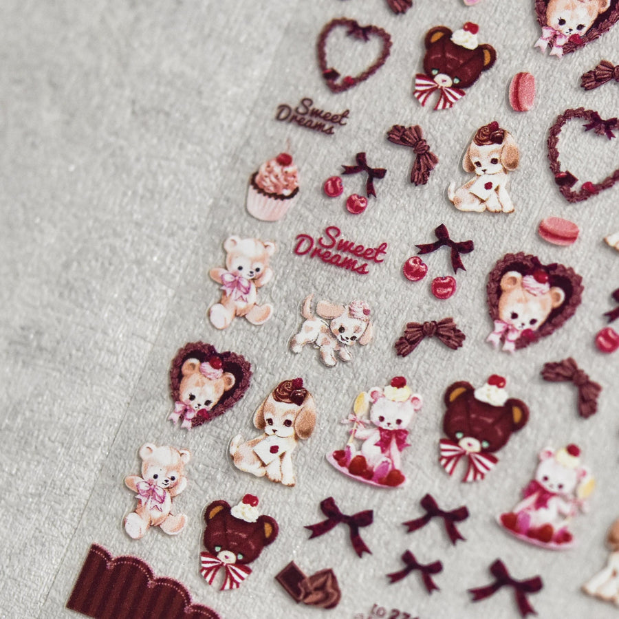 365nails: "Cute Rabbit Strawberry Mushroom" –Nail Art Stickers