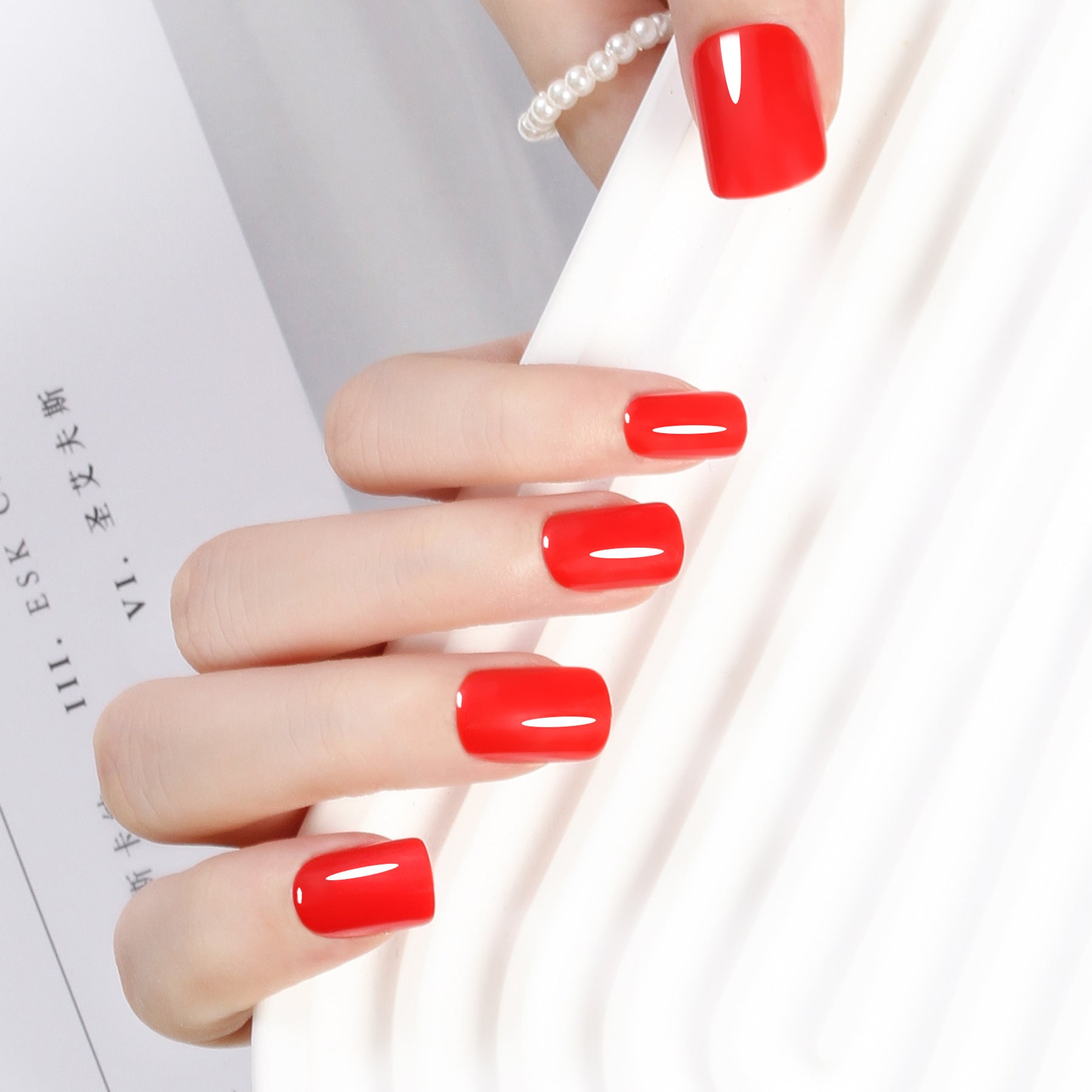 Classic Solid Color Short Nail Set