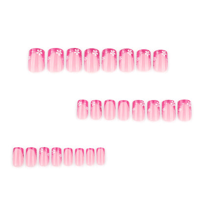 hot-selling French rose red glitter,  , short square nail, nail art, ｜365nails