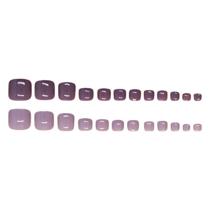 Nail art piece Simple solid color two-color press-on nails color matching Removable toenail piece Press-on toenails nail piece Nail art patch｜365nails