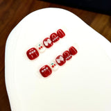 Cute Candy Cartoon Kids Press On Nails Mixed Style Set