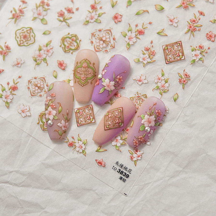 365nails: "Traditional Peach Blossom" – nail art stickers