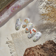 365nails: 수채화 과일 가지 엠보싱 세트 – 네일 스티커