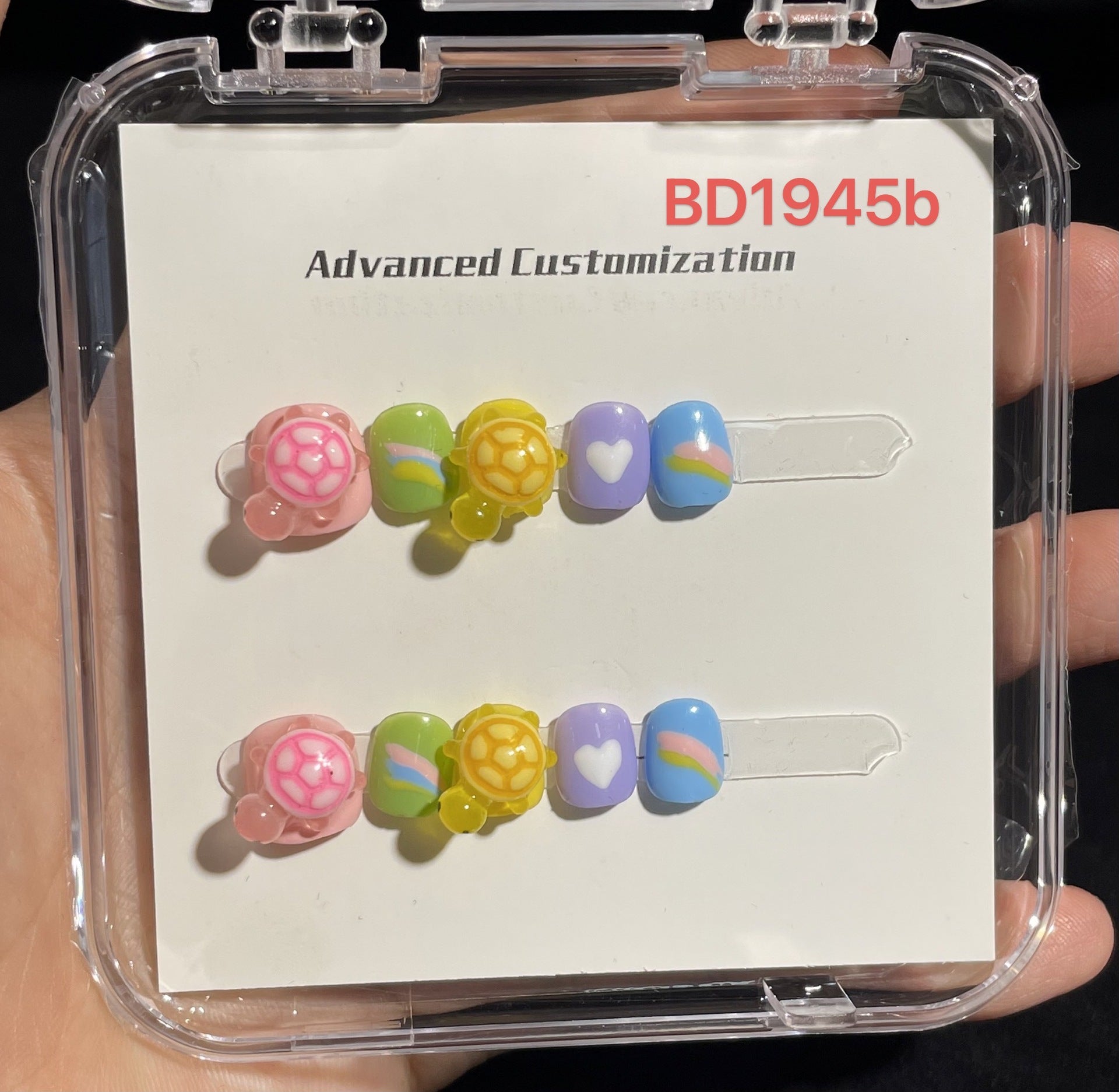 甜美卡通糖果兒童穿戴甲綜合套組